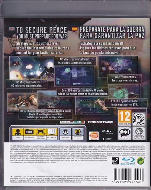 Armored Core Verdict Day - PS3 (B Grade) (Genbrug)